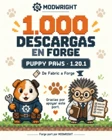 Open the poster celebrating 1,000 Forge downloads of Puppy Paws